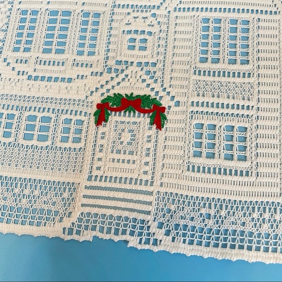 Lace‎ Christmas Placemats Homes Garland Embroidery Kitchen Table Linens - Picture 4 of 11